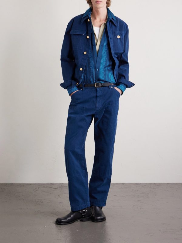 Printed Silk-Twill Shirt - OU Printed Silk-Twill Shirt - OU