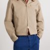 Leather-Trimmed Padded Cotton-Canvas Blouson Jacket - FR Leather-Trimmed Padded Cotton-Canvas Blouson Jacket - FR