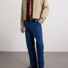 Leather-Trimmed Padded Cotton-Canvas Blouson Jacket - OU Leather-Trimmed Padded Cotton-Canvas Blouson Jacket - OU