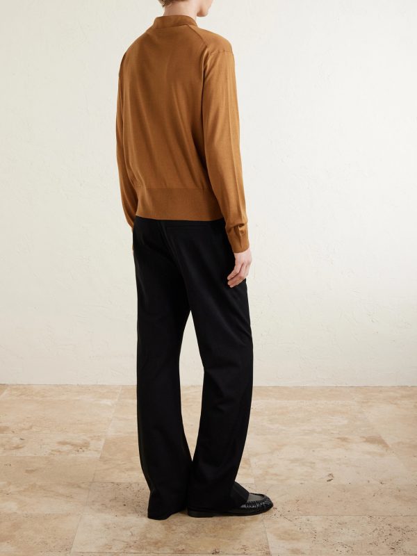 Logo-Appliquéd Silk and Cotton-Blend Cardigan - BK Logo-Appliquéd Silk and Cotton-Blend Cardigan - BK