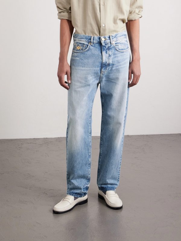 Embellished Straight-Leg Jeans - FR