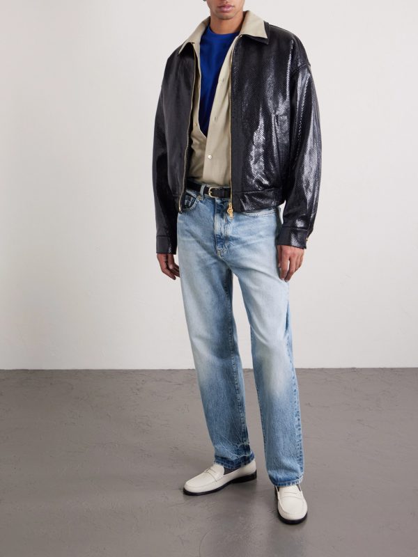 Embellished Straight-Leg Jeans - OU