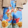 Affresco Printed Silk-Twill Shorts - CU