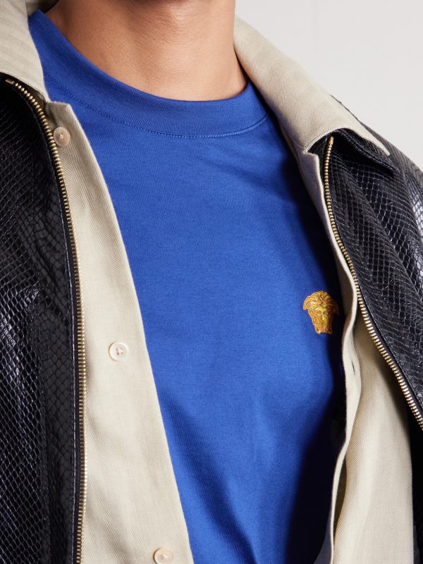 Logo-Embroidered Cotton-Jersey T-Shirt - CU Logo-Embroidered Cotton-Jersey T-Shirt - CU