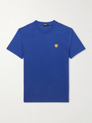 Logo-Embroidered Cotton-Jersey T-Shirt Logo-Embroidered Cotton-Jersey T-Shirt