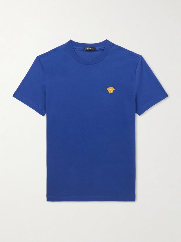 Logo-Embroidered Cotton-Jersey T-Shirt Logo-Embroidered Cotton-Jersey T-Shirt