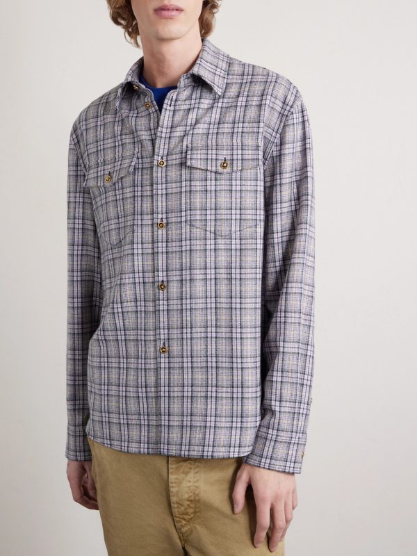Checked Wool-Flannel Shirt - FR