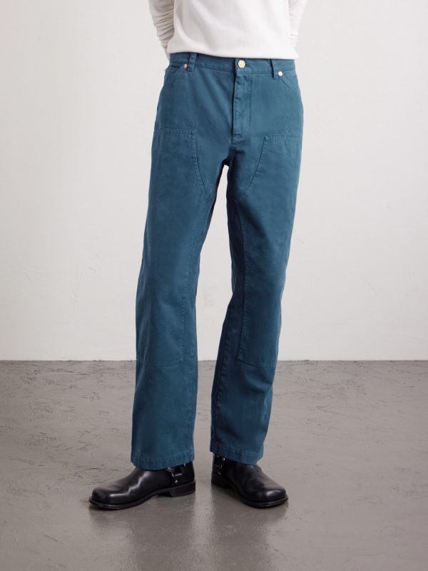 Straight-Leg Cotton-Canvas Trousers - FR Straight-Leg Cotton-Canvas Trousers - FR