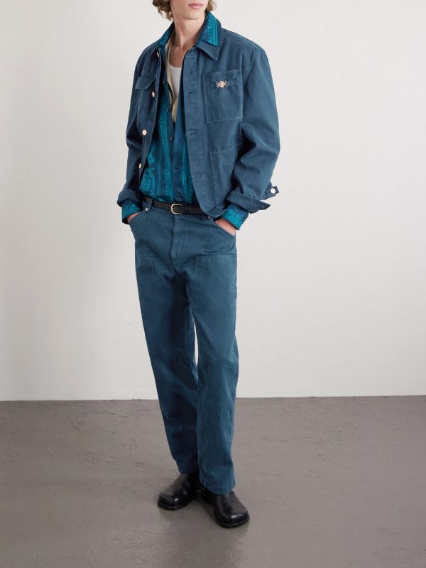 Straight-Leg Cotton-Canvas Trousers - OU2 Straight-Leg Cotton-Canvas Trousers - OU2