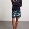 Mythic Baroque Straight-Leg Printed Silk-Twill Shorts - OU