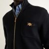 Embellished Cotton-Blend Zip-Up Sweater - CU
