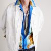 Camp-Collar Printed Silk-Twill Shirt - CU Camp-Collar Printed Silk-Twill Shirt - CU