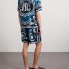 Camp-Collar Printed Silk-Twill Shirt - BK Camp-Collar Printed Silk-Twill Shirt - BK