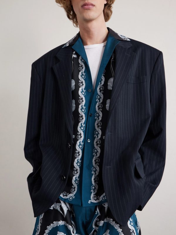 Camp-Collar Printed Silk-Twill Shirt - CU Camp-Collar Printed Silk-Twill Shirt - CU