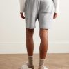 Straight-Leg Organic Cotton-Jersey Drawstring Shorts - BK Straight-Leg Organic Cotton-Jersey Drawstring Shorts - BK