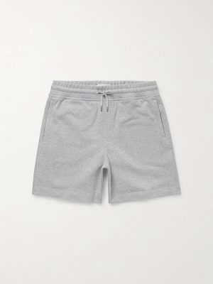 Straight-Leg Organic Cotton-Jersey Drawstring Shorts