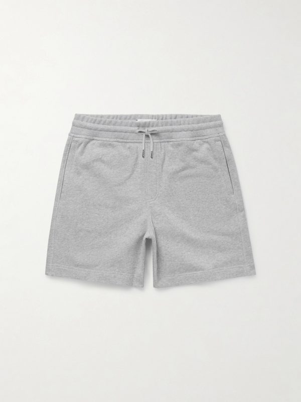 Straight-Leg Organic Cotton-Jersey Drawstring Shorts Straight-Leg Organic Cotton-Jersey Drawstring Shorts