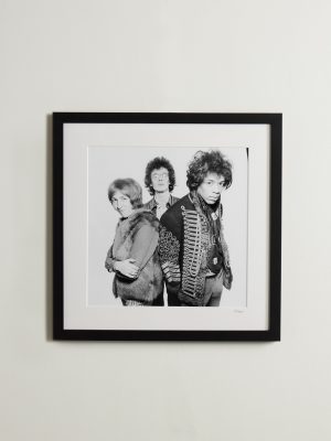 Framed 1967 Jimi Hendrix & The Experience Print, 16" x 16" Framed 1967 Jimi Hendrix & The Experience Print, 16" x 16"