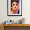 Framed 1985 Sylvester Stallone Print, 16" x 20" - OU