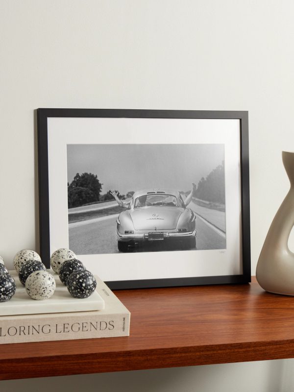 Framed 1986 Gullwing Mercedes Print, 16" x 20" - OU