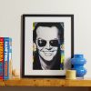 Framed 1984 Jack Nicholson Print, 16"x 20" - OU Framed 1984 Jack Nicholson Print, 16"x 20" - OU