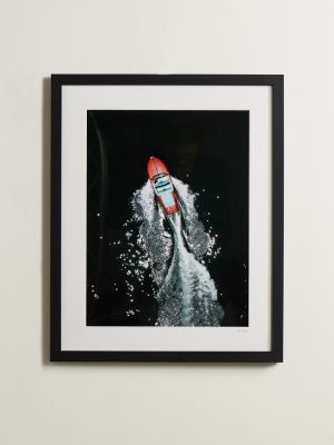Framed 2017 Riva Speedboat Print, 16" x 20"