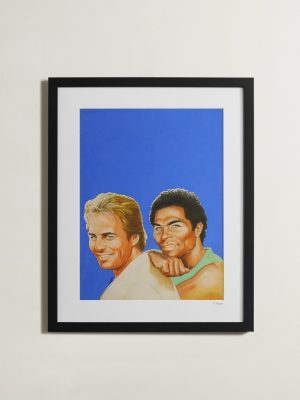 Framed 1985 Miami Vice Print, 16" x 20"