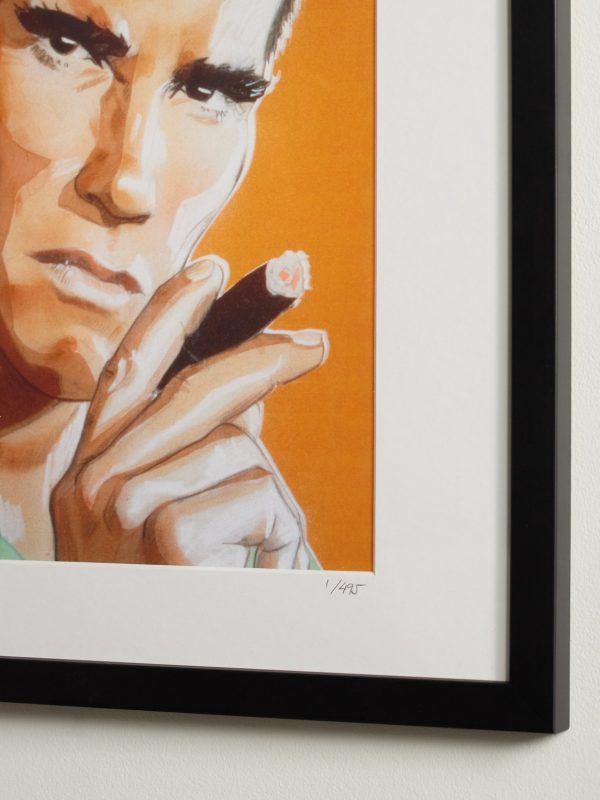 Framed 1985 Arnold Schwarzenegger Print, 16" x 20" - CU Framed 1985 Arnold Schwarzenegger Print, 16" x 20" - CU