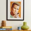 Framed 1985 Arnold Schwarzenegger Print, 16" x 20" - OU Framed 1985 Arnold Schwarzenegger Print, 16" x 20" - OU
