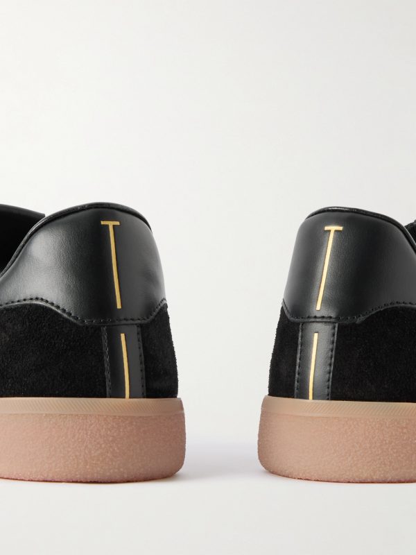 Leather-Trimmed Suede Sneakers - CU Leather-Trimmed Suede Sneakers - CU