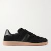 Leather-Trimmed Suede Sneakers Leather-Trimmed Suede Sneakers