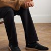 Leather-Trimmed Suede Sneakers - OU Leather-Trimmed Suede Sneakers - OU