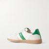 Suede-Trimmed Leather Sneakers - BK Suede-Trimmed Leather Sneakers - BK