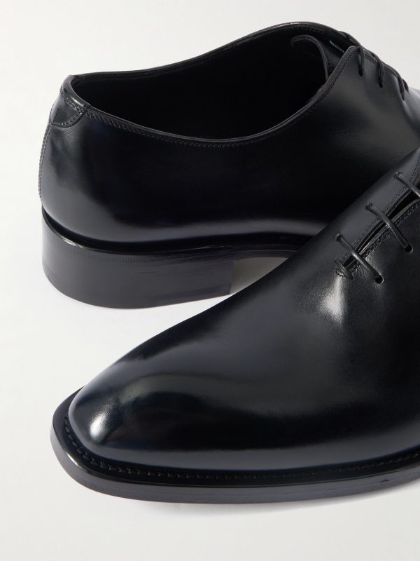 Whole-Cut Glossed-Leather Oxford Shoes - CU Whole-Cut Glossed-Leather Oxford Shoes - CU