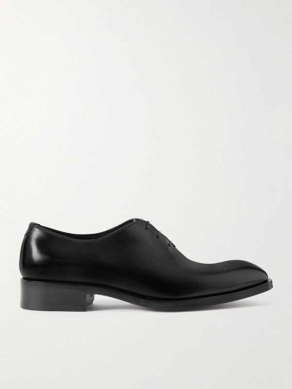 Whole-Cut Glossed-Leather Oxford Shoes Whole-Cut Glossed-Leather Oxford Shoes