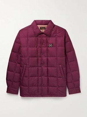Coach Appliquéd Quilted Wool and Silk-Blend Twill Down Jacket Coach Appliquéd Quilted Wool and Silk-Blend Twill Down Jacket