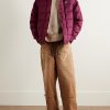 Coach Appliquéd Quilted Wool and Silk-Blend Twill Down Jacket - OU Coach Appliquéd Quilted Wool and Silk-Blend Twill Down Jacket - OU
