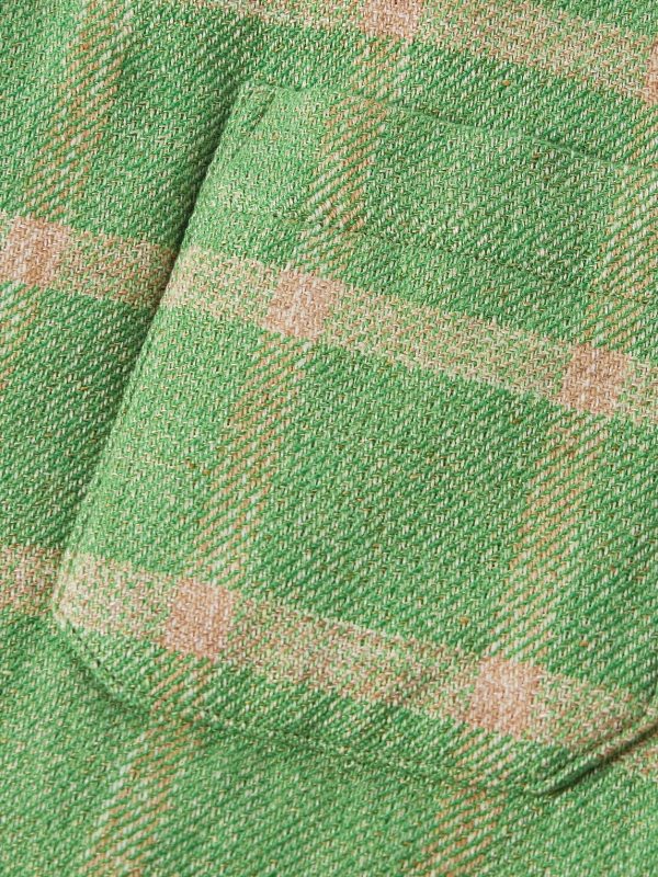 Keesey Checked Linen and Wool-Blend Down Jacket - E1 Keesey Checked Linen and Wool-Blend Down Jacket - E1