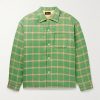 Keesey Checked Linen and Wool-Blend Down Jacket Keesey Checked Linen and Wool-Blend Down Jacket