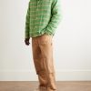 Keesey Checked Linen and Wool-Blend Down Jacket - OU Keesey Checked Linen and Wool-Blend Down Jacket - OU