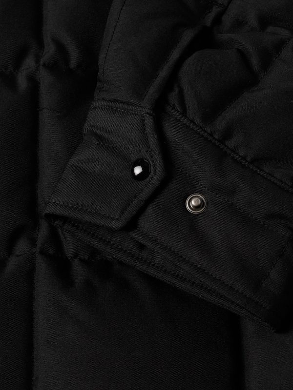 Coach Appliquéd Quilted Wool and Silk-Blend Twill Down Jacket - E1 Coach Appliquéd Quilted Wool and Silk-Blend Twill Down Jacket - E1