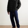 Coach Appliquéd Quilted Wool and Silk-Blend Twill Down Jacket - OU Coach Appliquéd Quilted Wool and Silk-Blend Twill Down Jacket - OU