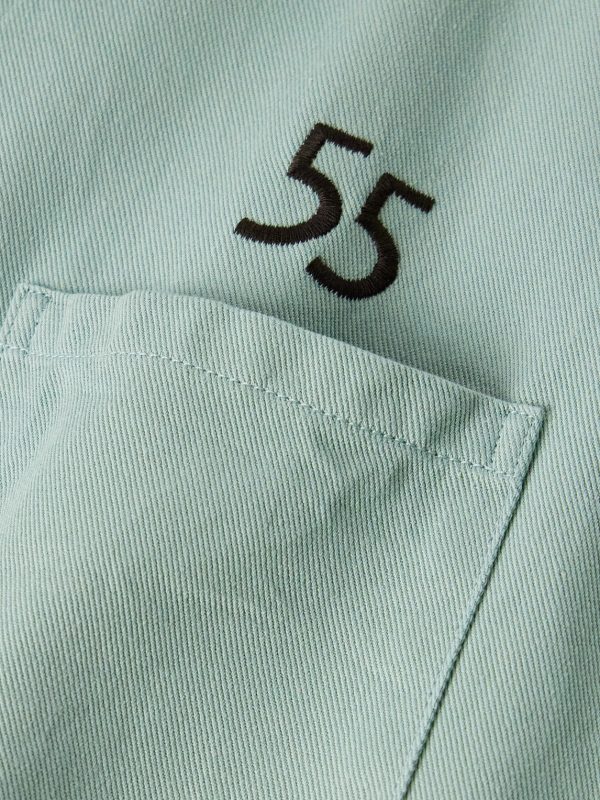 Palmer Convertible-Collar Embroidered Cotton-Twill Shirt - CU Palmer Convertible-Collar Embroidered Cotton-Twill Shirt - CU