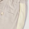Bertone Tapered Grosgrain-Striped Cotton-Twill Trousers - CU