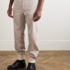 Bertone Tapered Grosgrain-Striped Cotton-Twill Trousers - FR