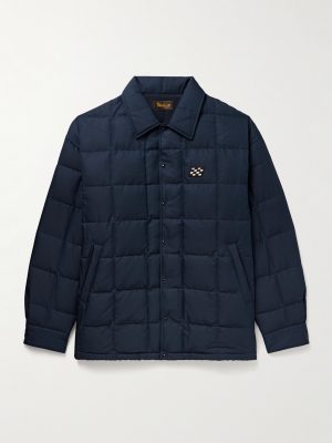 Coach Appliquéd Quilted Wool and Silk-Blend Twill Down Jacket Coach Appliquéd Quilted Wool and Silk-Blend Twill Down Jacket