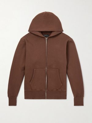 Garment-Dyed Cotton-Jersey Zip-Up Hoodie Garment-Dyed Cotton-Jersey Zip-Up Hoodie
