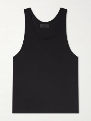 Oversized Cotton-Jersey Tank Top