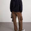 Heavyweight Straight-Leg Structured-Fleece Cotton-Jersey Drawstring Cargo Trousers - BK Heavyweight Straight-Leg Structured-Fleece Cotton-Jersey Drawstring Cargo Trousers - BK