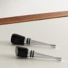 Set of Two Horn and Stainless Steel Bottle Stoppers Set of Two Horn and Stainless Steel Bottle Stoppers